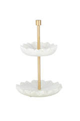 Floreat Marble 2 Tier Stand