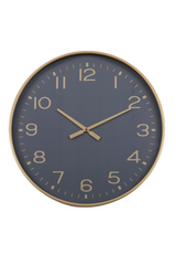 Metal Clock - Gold/Navy