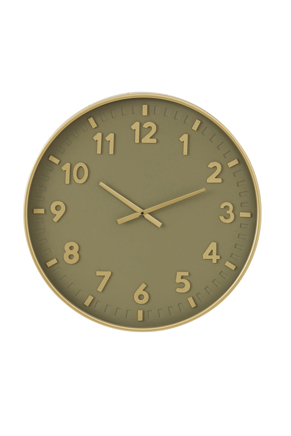 Olive Gold Wall Clock