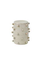 Ivory Ceramic Stool - Magpie Style