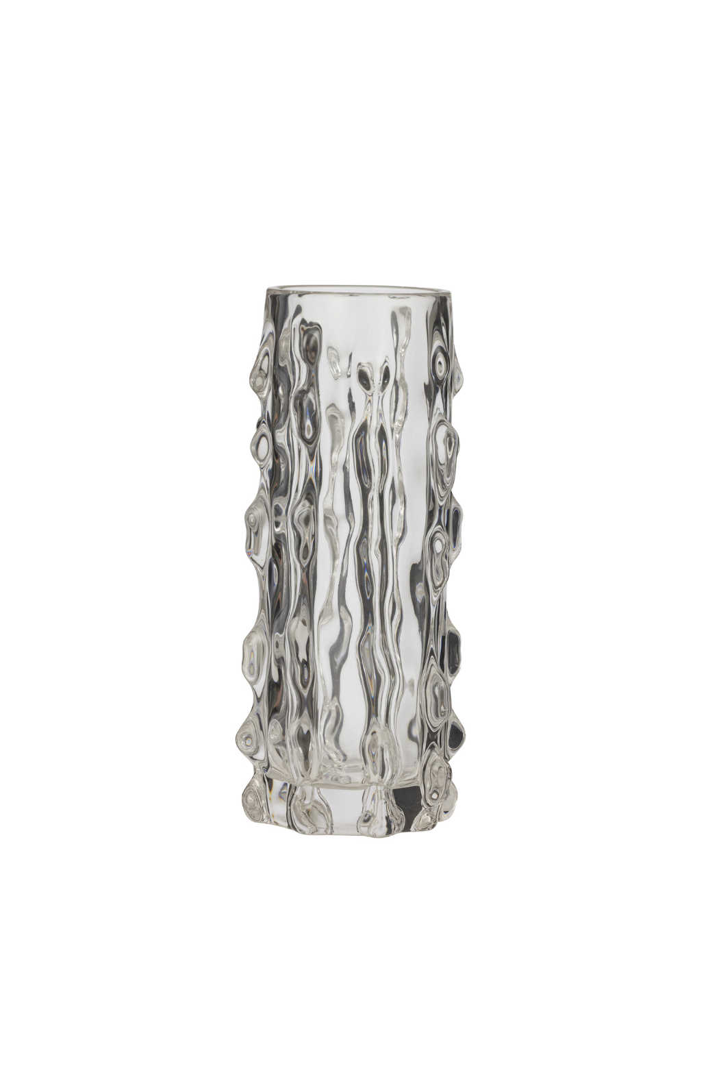 Large Forester Dimple Glass Vase - Magpie Style