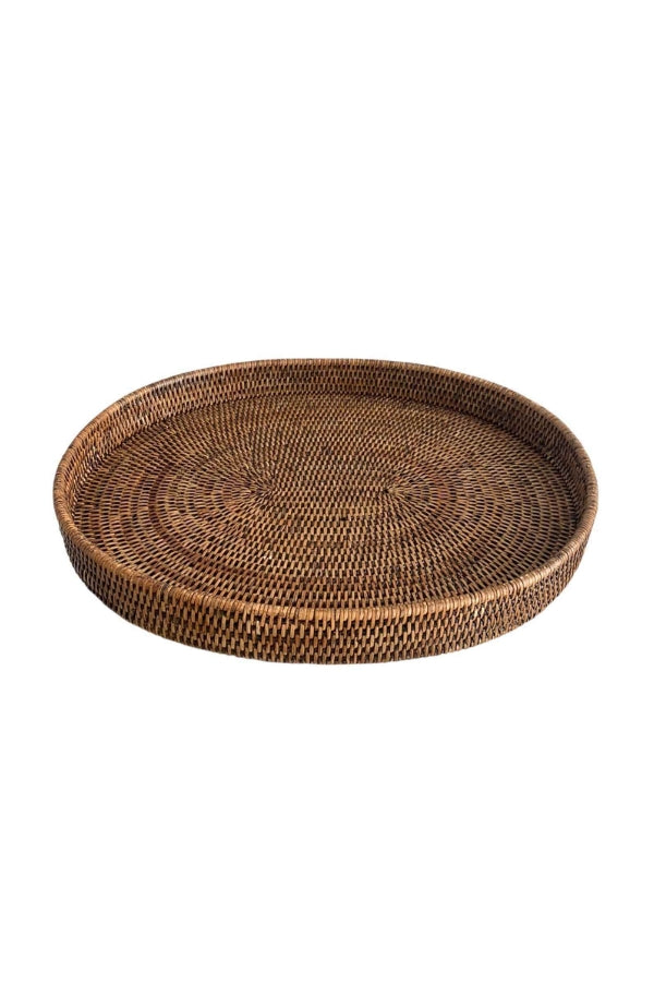 Oval Rattan Tray - Medium