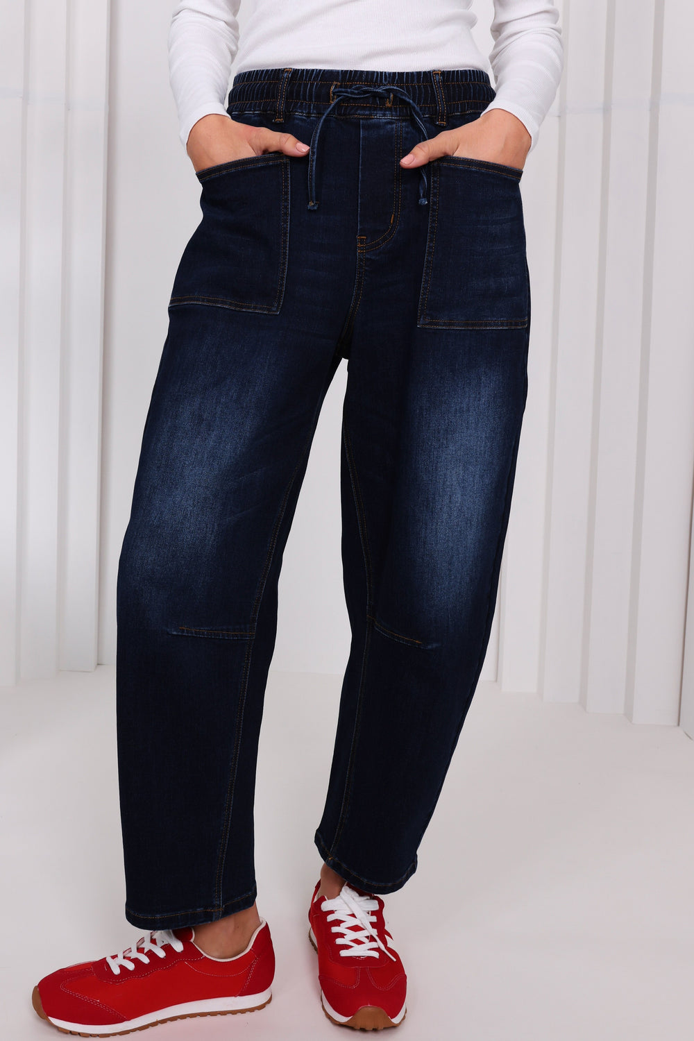 Leo Barrel Jean - Ink Denim