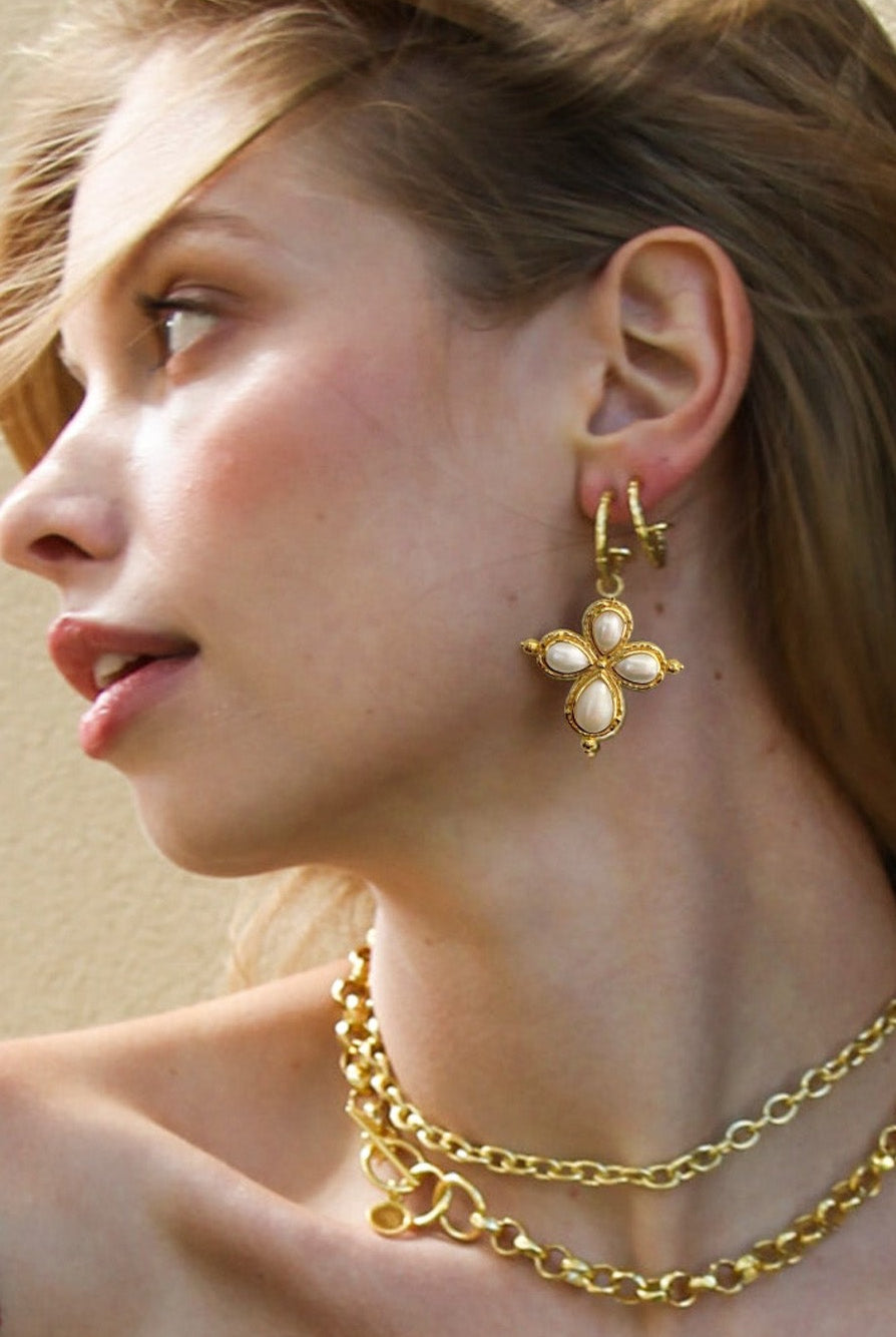 MOUNTAIN & MOON Rosalia Earring Glass Pearl - Magpie Style
