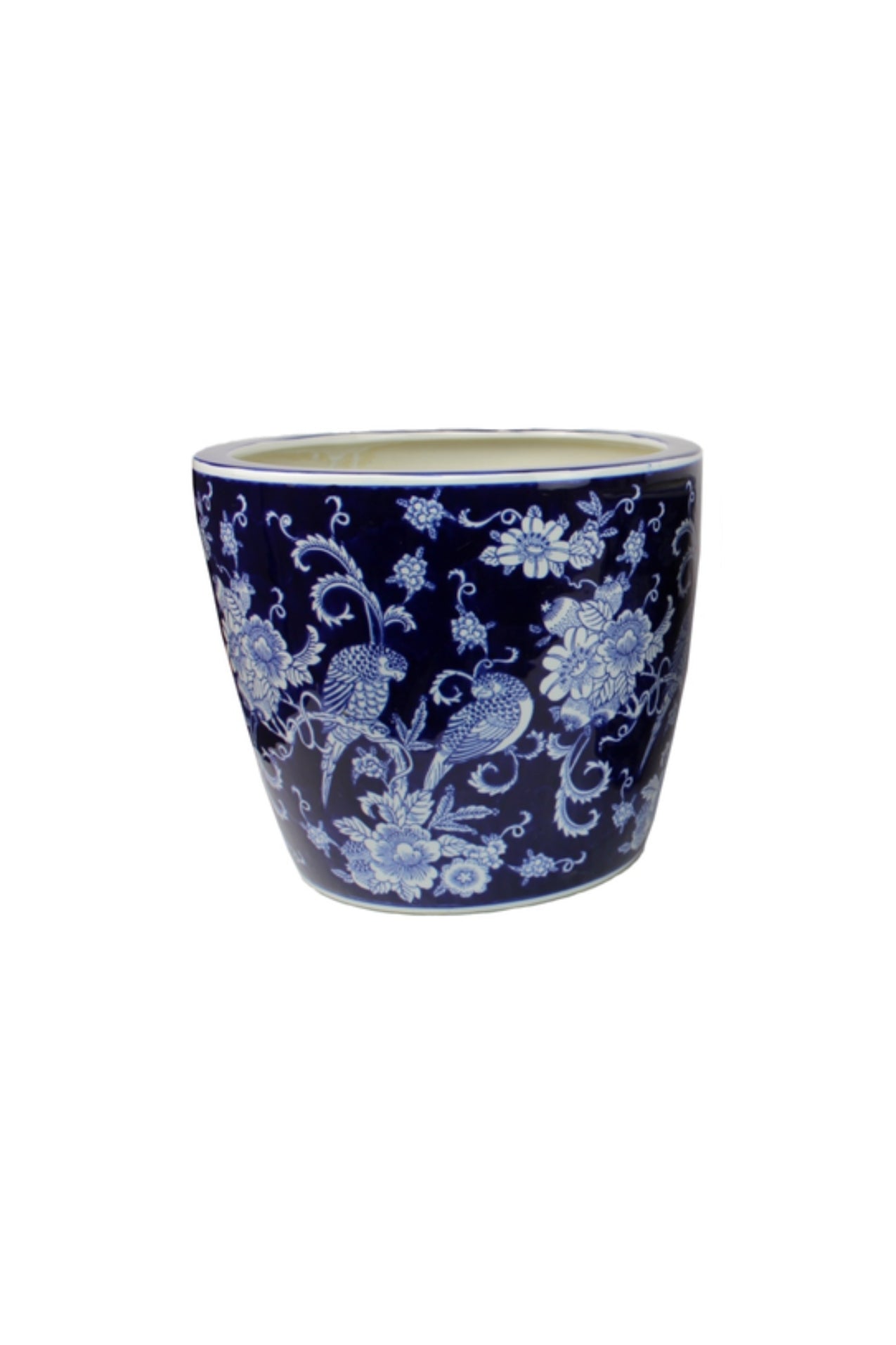 Midnight Bird Garden Pot - Medium - Magpie Style