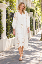 365 DAYS Fiore Rosa Dress - White - Magpie Style