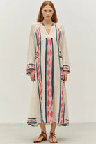 DEVOTION TWINS Power Long Dress - Navy/Red - Magpie Style