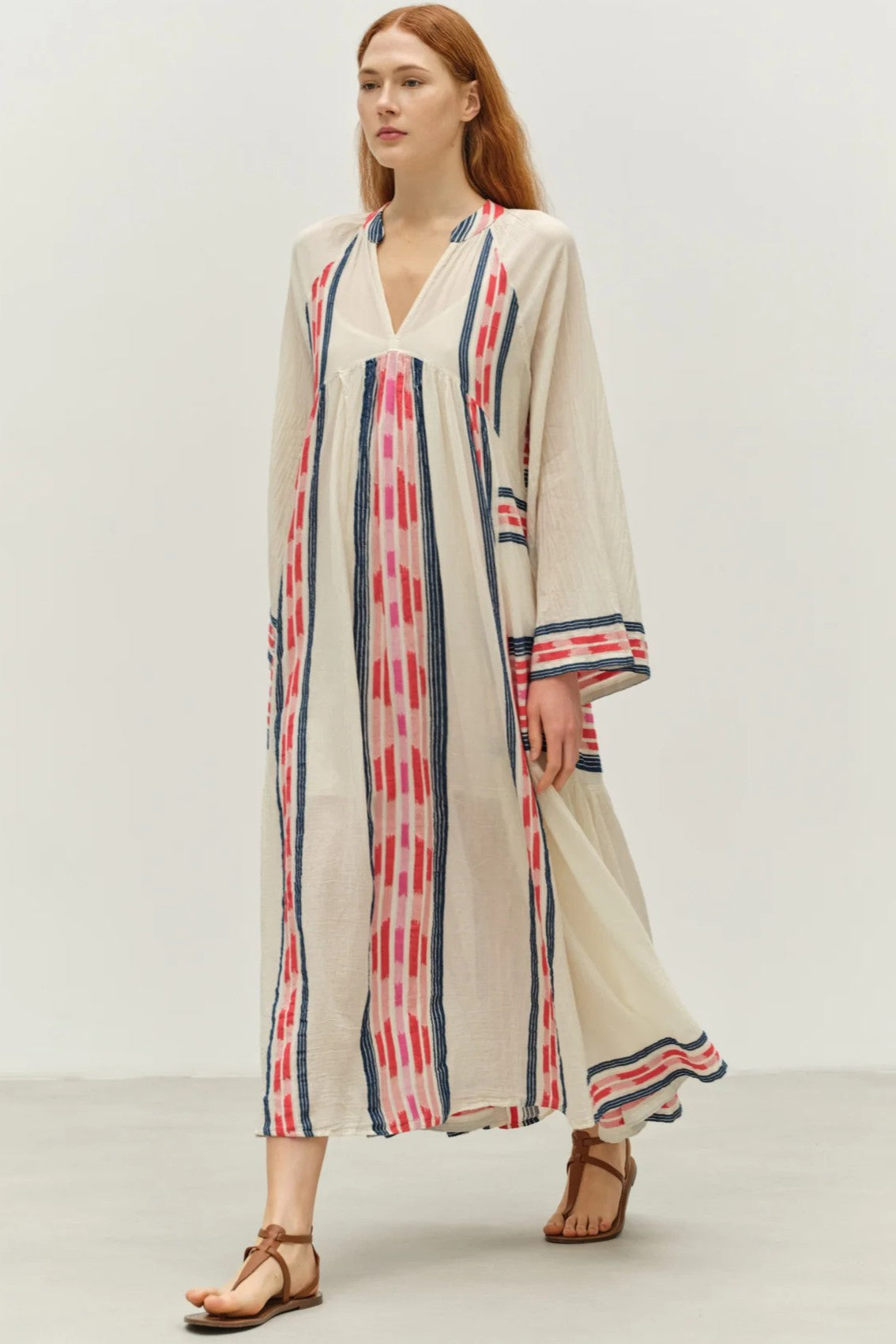 DEVOTION TWINS Power Long Dress - Navy/Red - Magpie Style