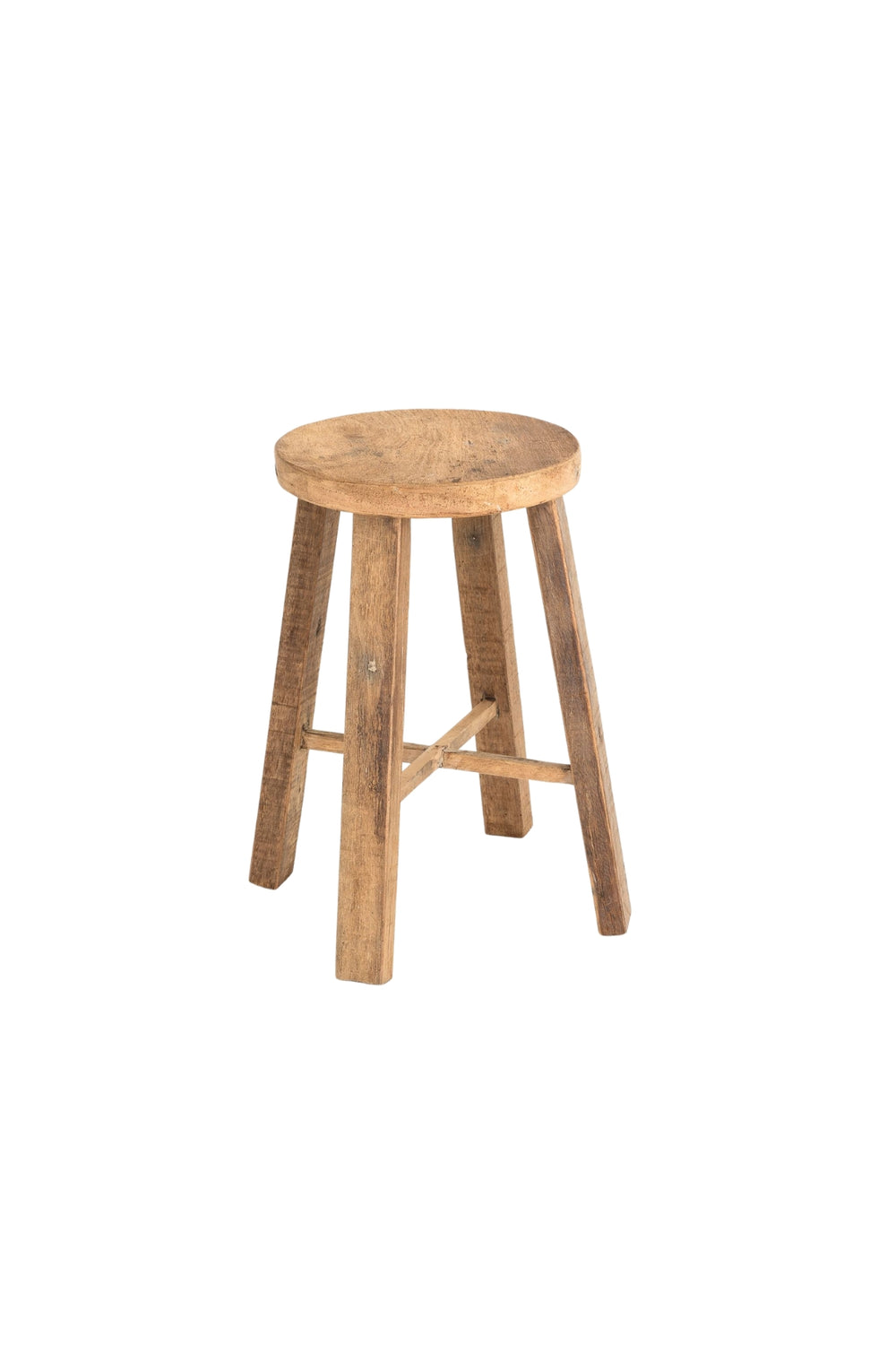 Round Teak Stool