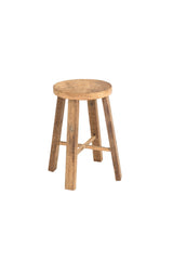 Round Teak Stool