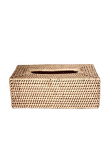 Rectangle Natural Rattan Tissue Box