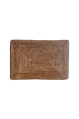 Rattan Placemat Rectangular - Brown