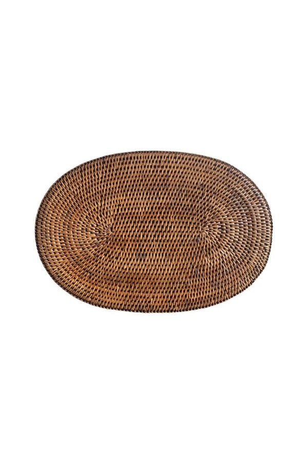 Rattan Placemat - Large Oval (46 x 31cm)) - Magpie Style