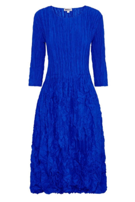 ALQUEMA 3/4 Sleeve Smash Pocket Dress - Royal