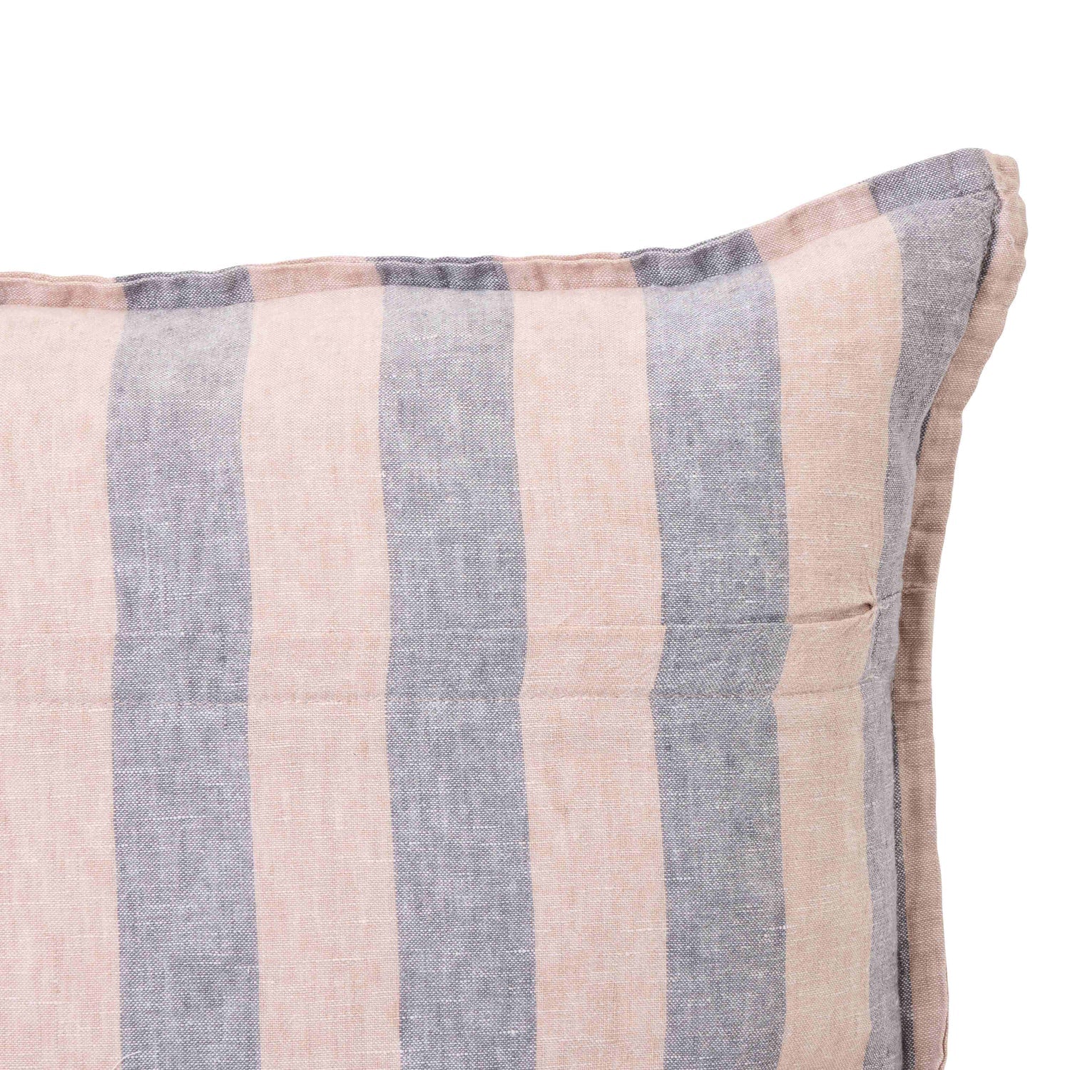 Arden Stripe Cushion - Pink & Blue