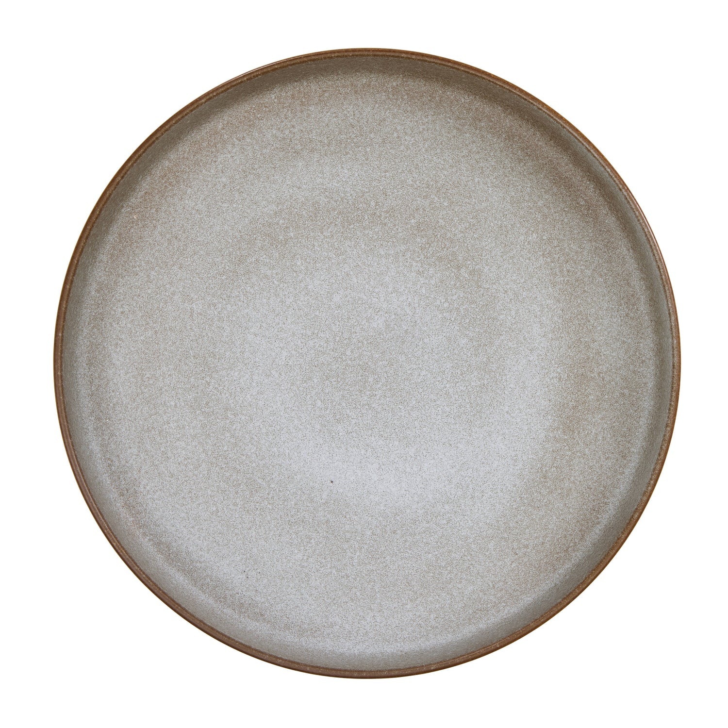 Rafe Shallow Platter - Grey & Brown - detail 3