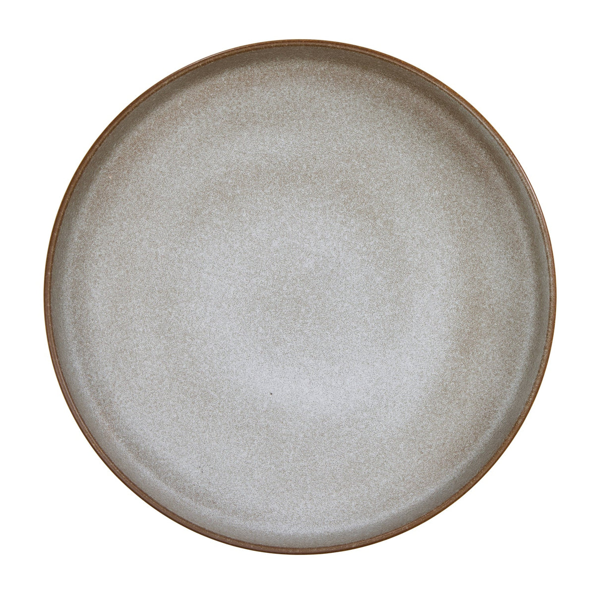 Rafe Shallow Platter - Grey & Brown - detail 3