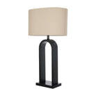 Reed Table Lamp - Taupe & Black - detail or styling view 2