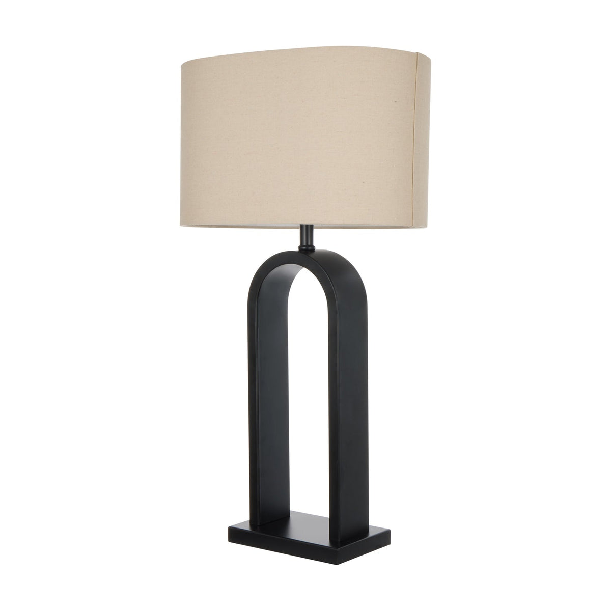 Reed Table Lamp - Taupe & Black - detail or styling view 2