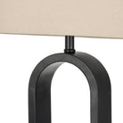 Reed Table Lamp - Taupe & Black - detail or styling view 3