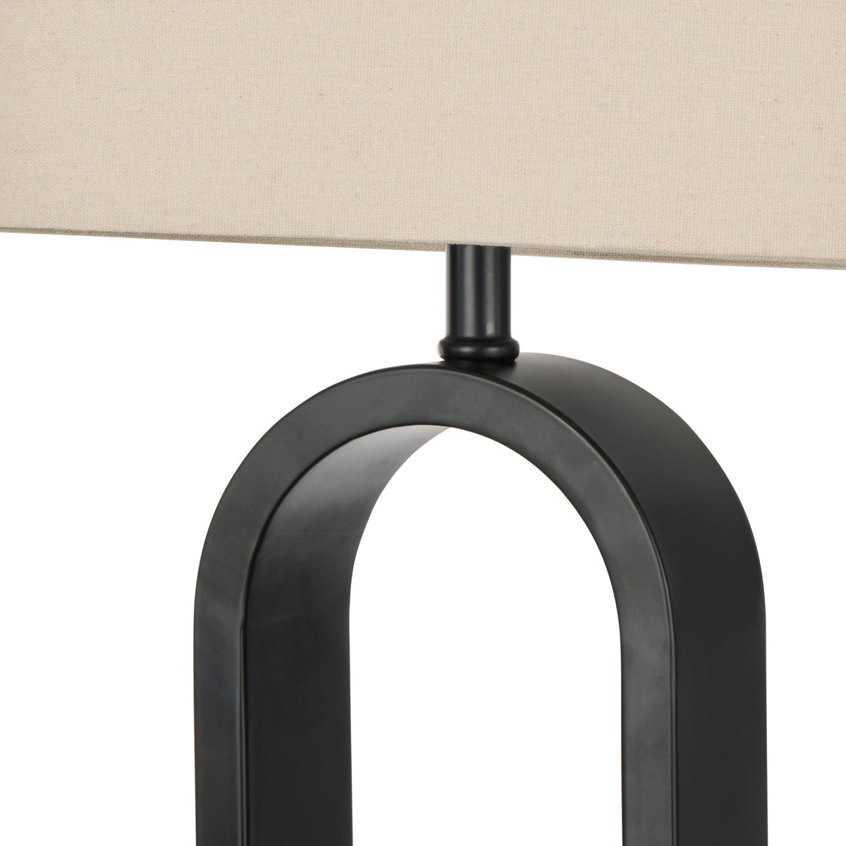 Reed Table Lamp - Taupe & Black - detail or styling view 3