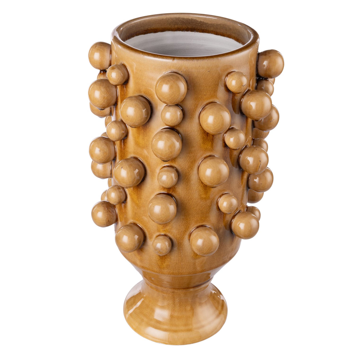 Odin Vase - Large Mustard - detail or styling view 2