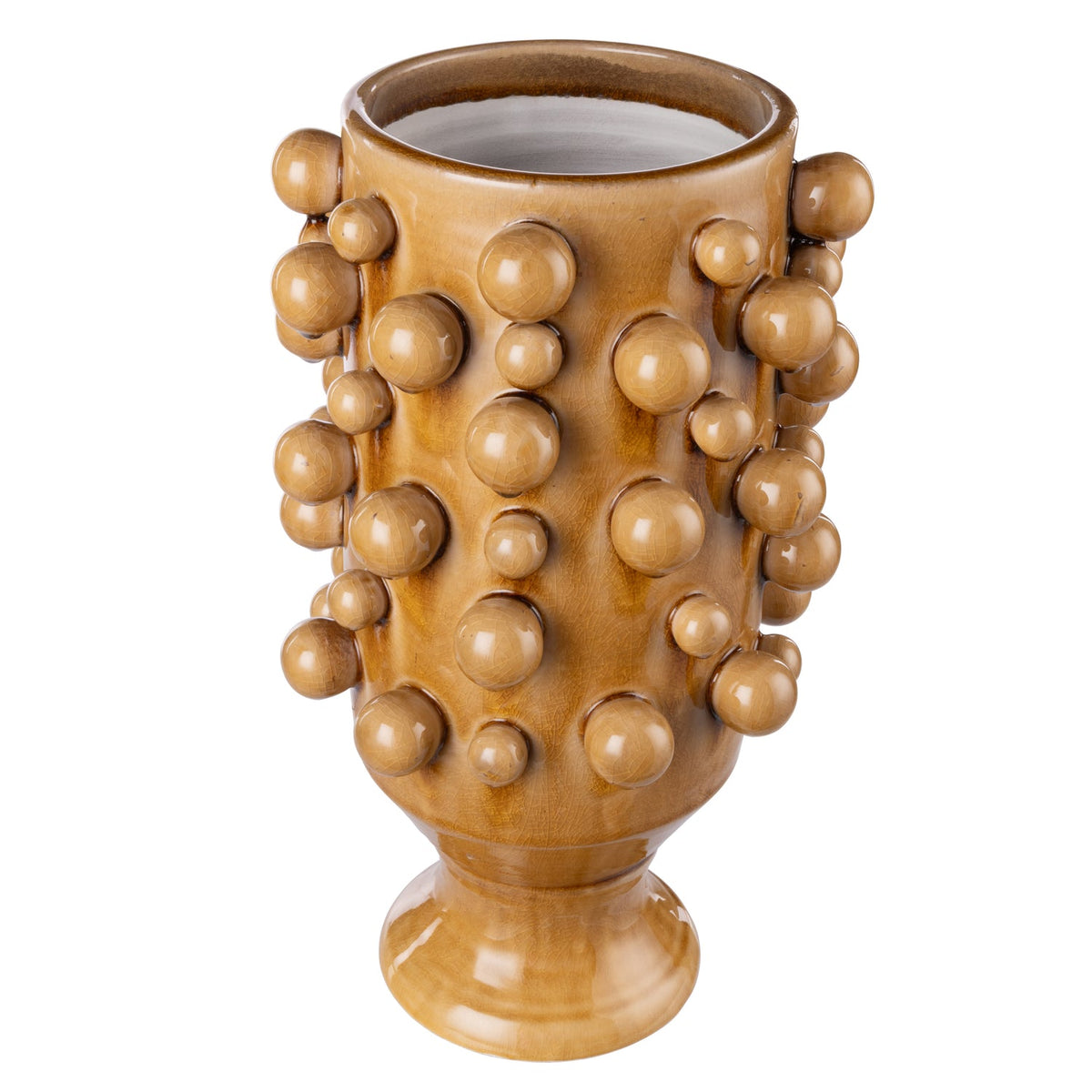 Odin Vase - Large Mustard - detail or styling view 2
