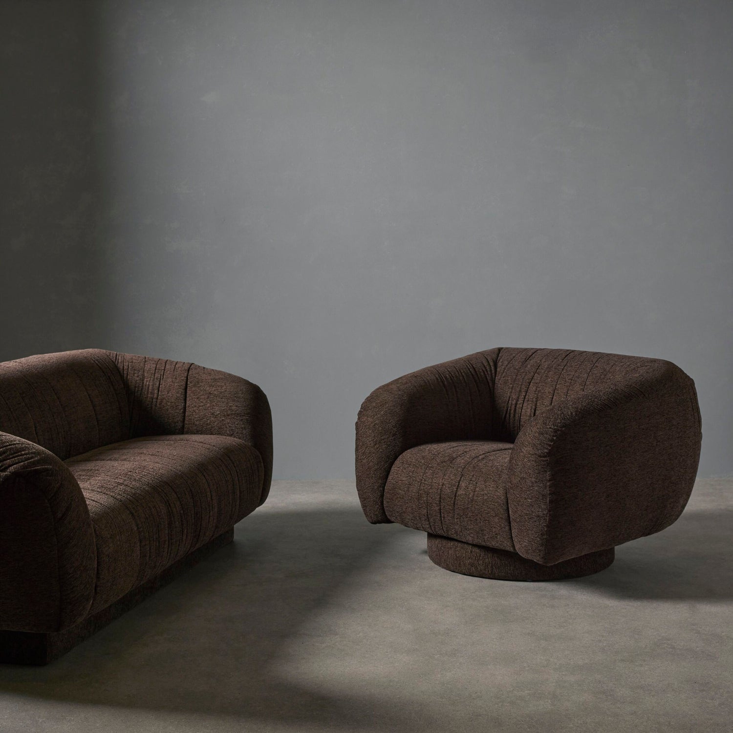 Nolan Three-Seater Sofa - Brown - detail or styling view 6