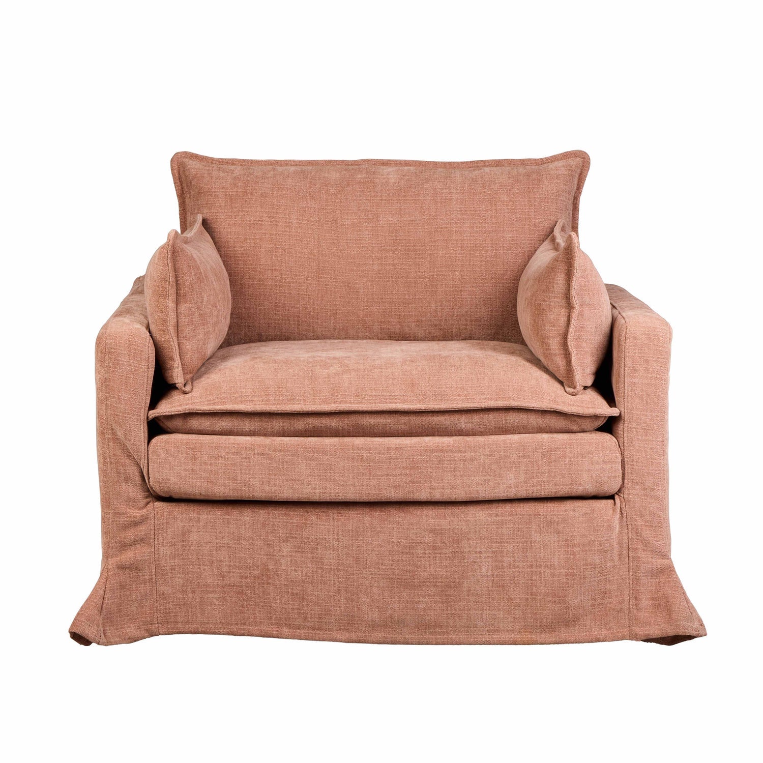 Poppy Armchair - Pale Rust - detail or styling view 2