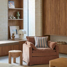 Poppy Armchair - Pale Rust - detail or styling view 4