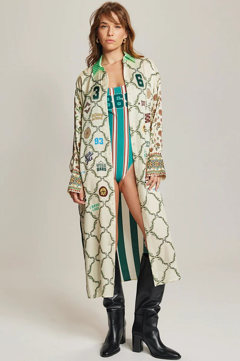 ME369 Athena Sporty Jade Collar Dress - Magpie Style