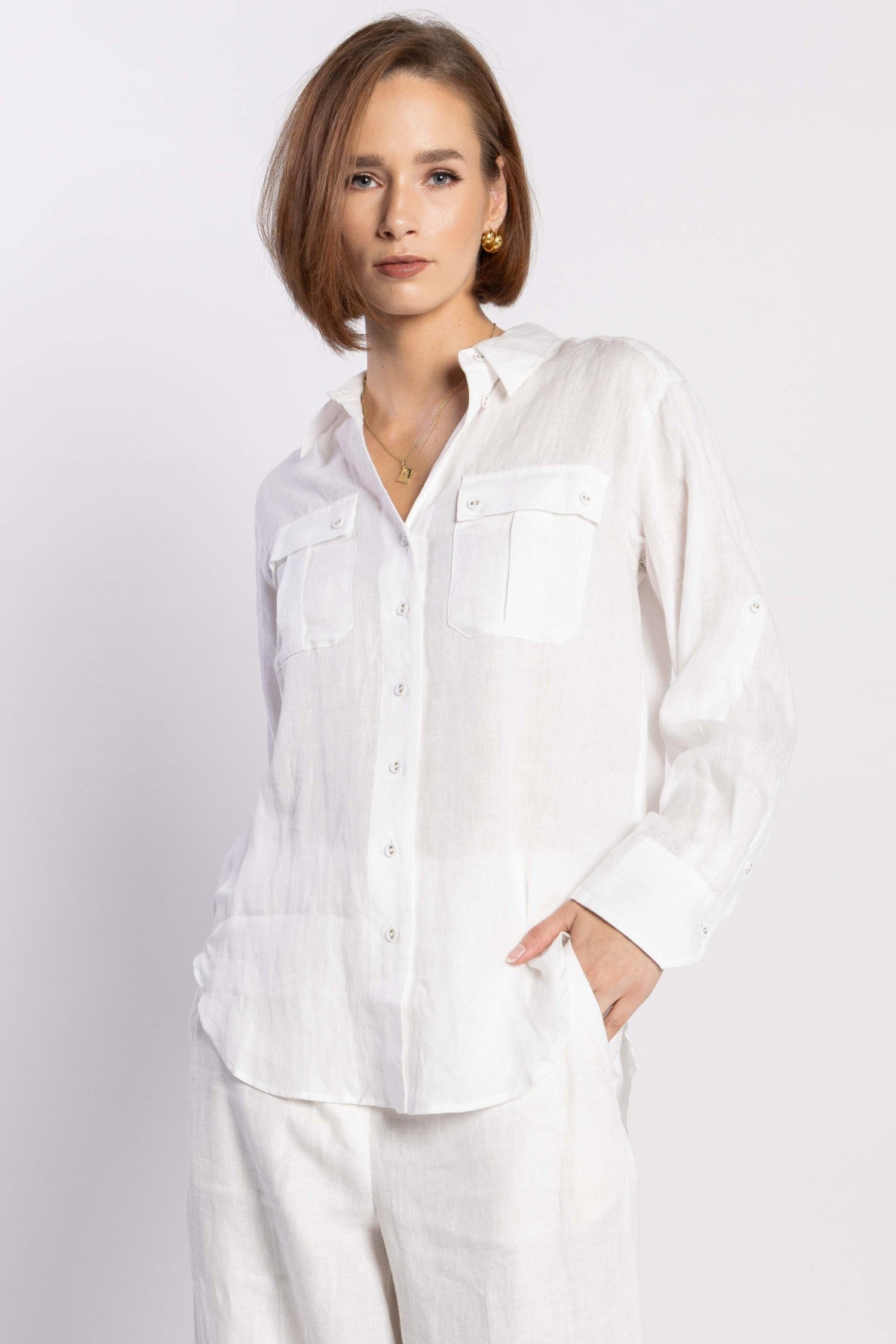 LOUGHLIN Doubles Shirt - White - Magpie Style