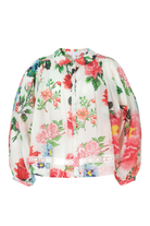 TRELISE COOPER Float Of Confidence Blouse - White Floral – clear-cut
