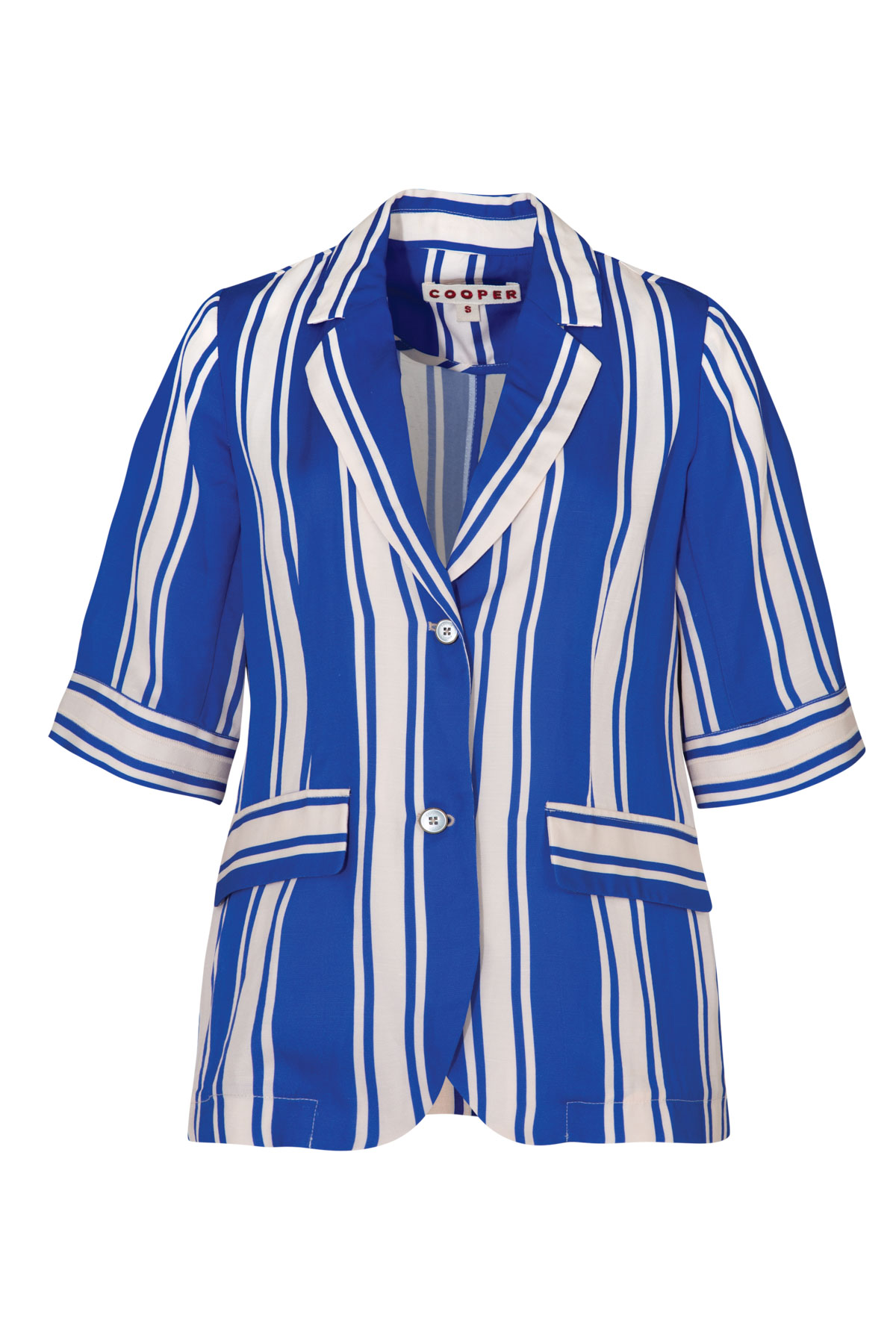 COOPER Blazing The Way Jacket - Blue/Ivory Stripe – clear-cut