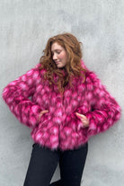 UNREAL FUR - Glow Jacket Pink Leopard - Magpie Style