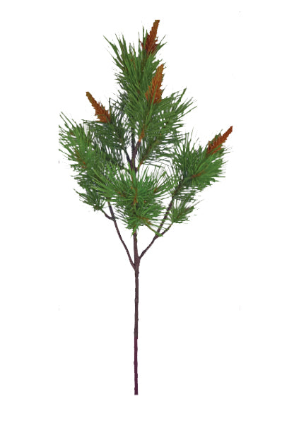 Large Budding Pinecone Branch Green - Magpie Style