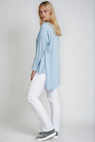 PAULA RYAN Narrow Leg Pant - Classic Microjersey White - Paula Ryan