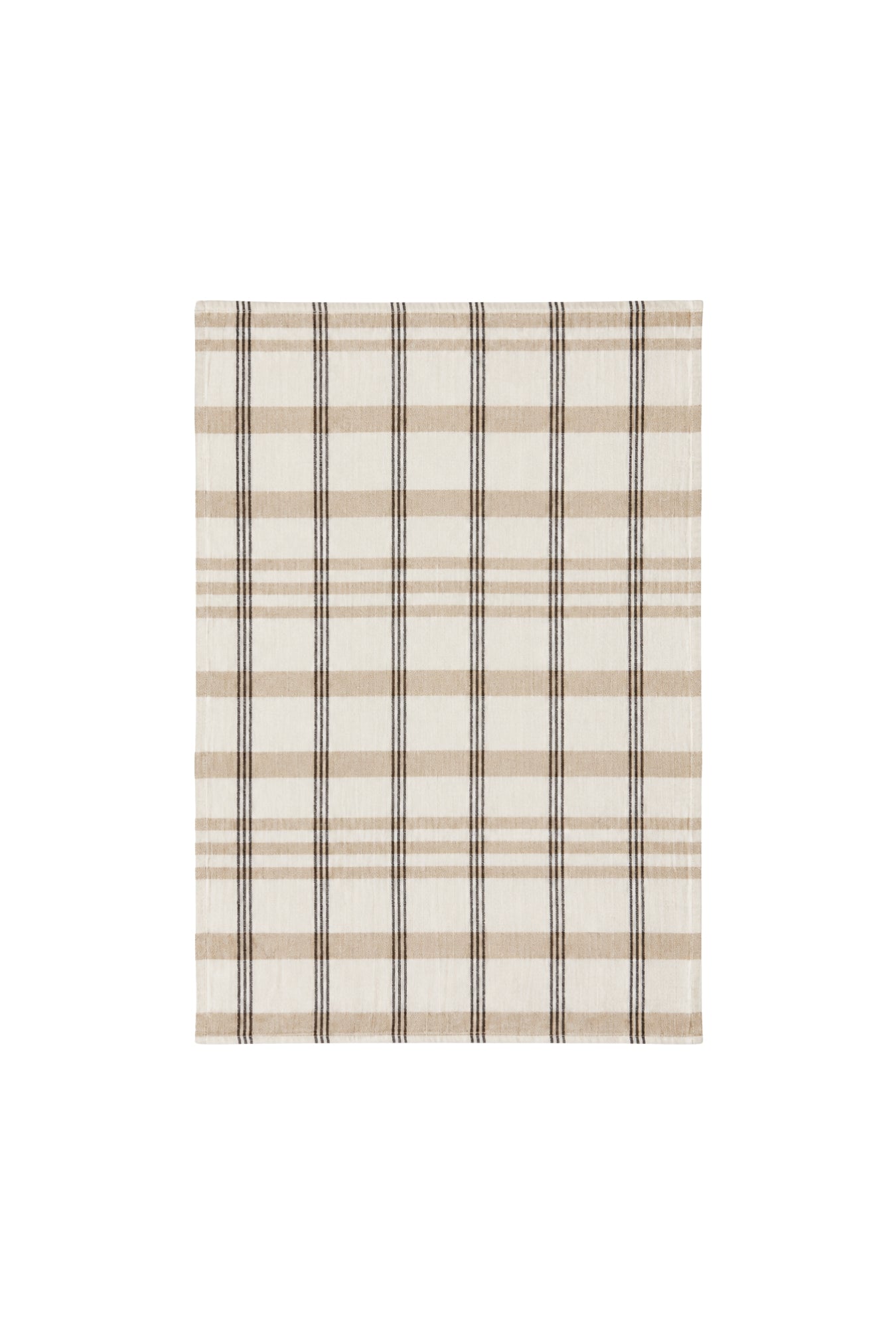 Kit Recycled Cotton Tea Towels - Tan Check - Magpie Style