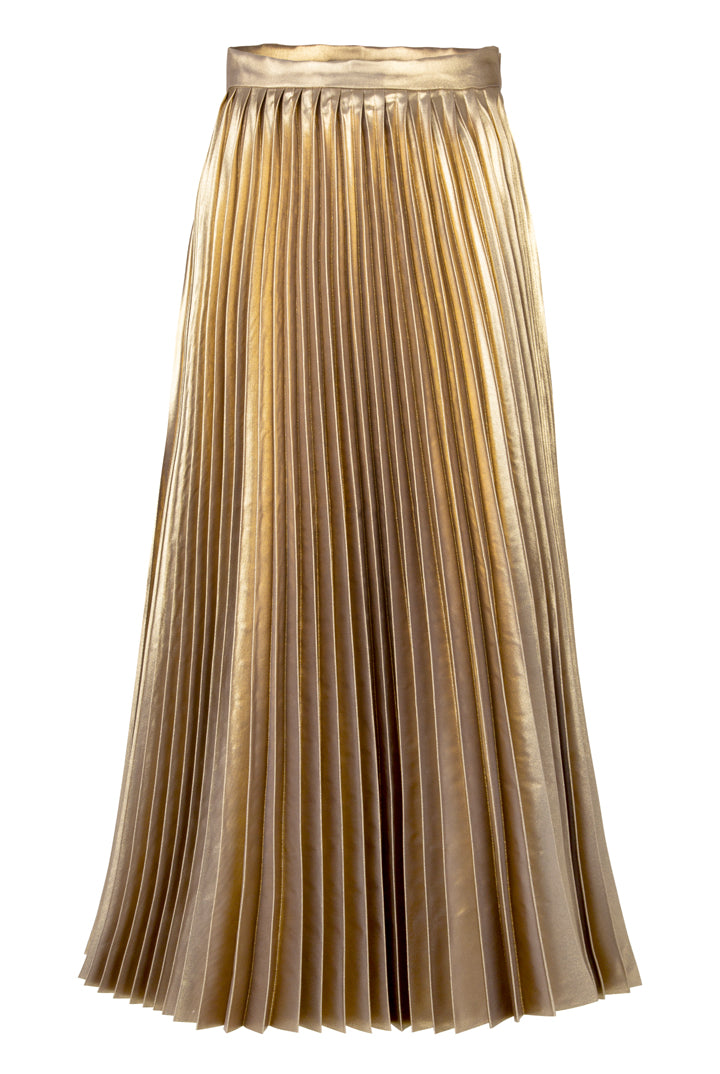 TRELISE COOPER Heart Pleats For Love Skirt - Gold - Magpie Style