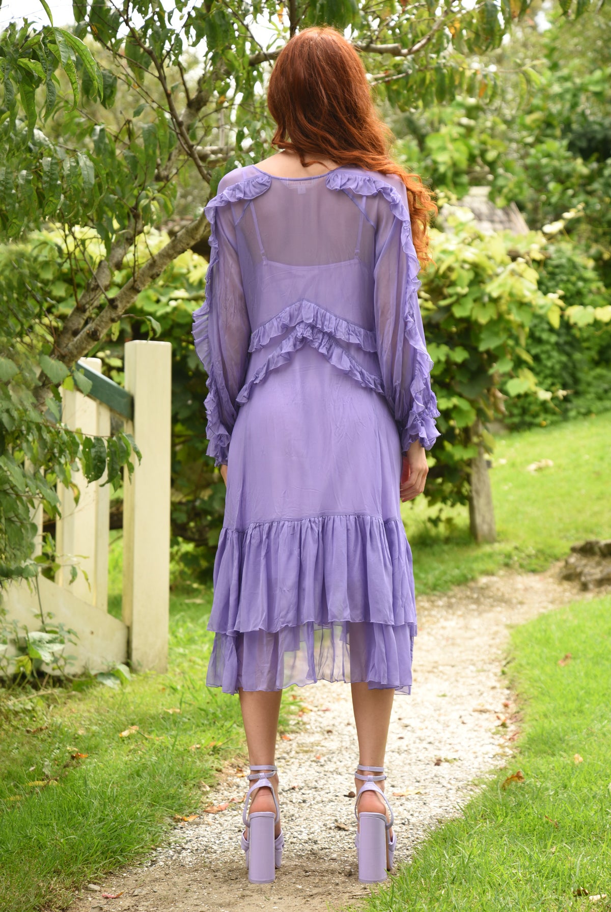 TRELISE COOPER Frill at Ease Dress - Lilac - Magpie Style