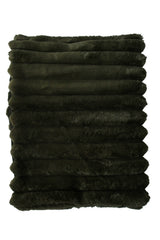 Hampton Faux Fur Blanket Moss