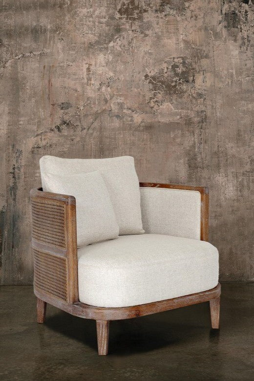 Hamptons Rattan Armchair - Magpie Style