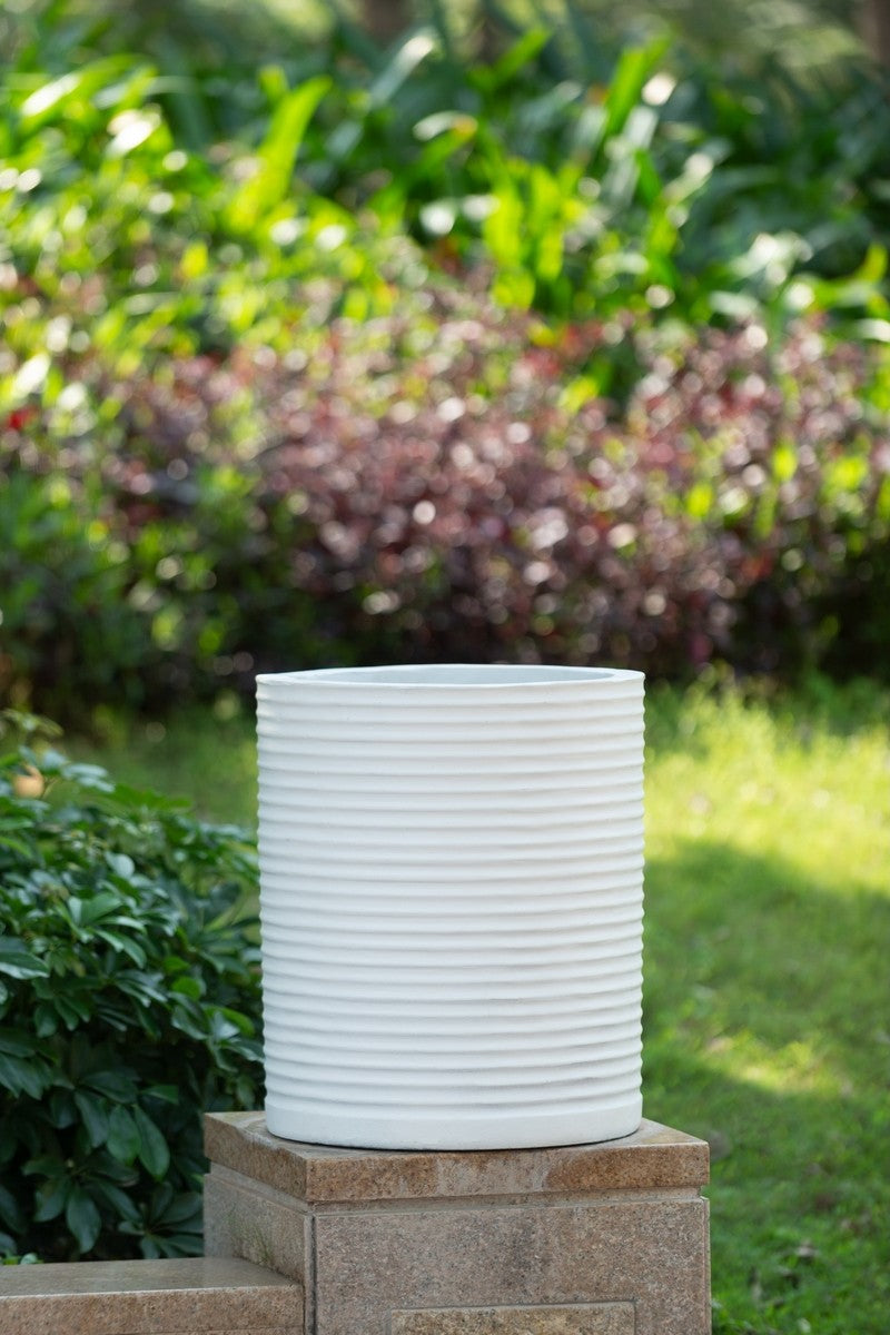 Medium Planter - Rustic White
