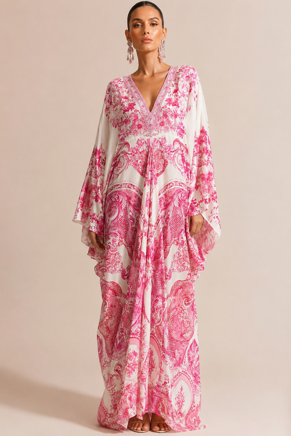 CAMILLA T Shape Long Kaftan - Livin La Vida Rosa