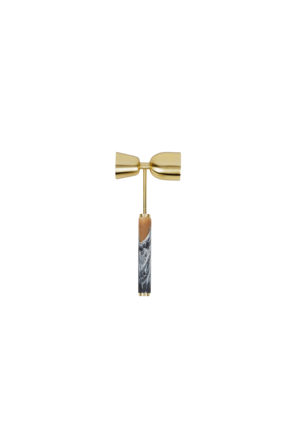 Noir Resin/Metal Jigger - Black