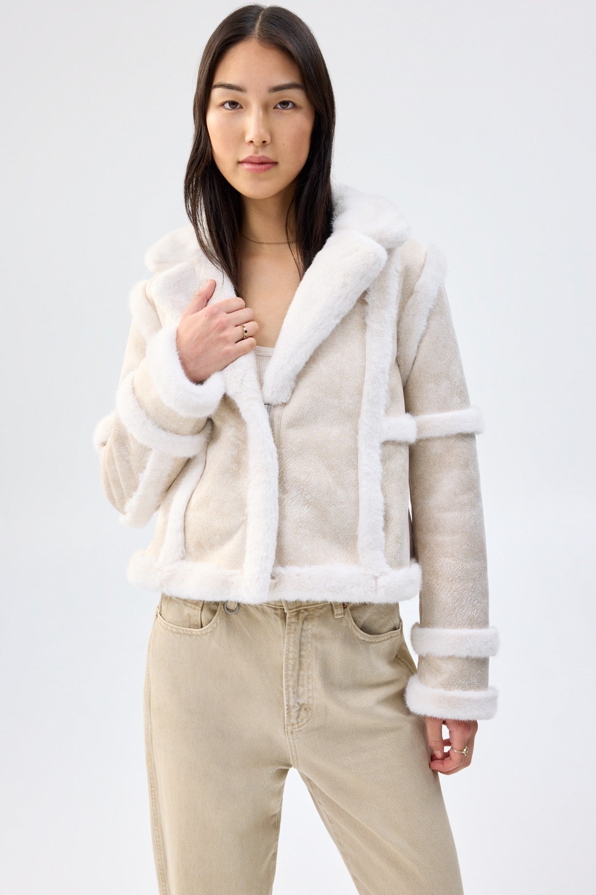 UNREAL FUR Talamascs Jacket - Cream - Magpie Style