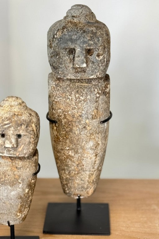 Large Stone Sumba Head - Magpie Style