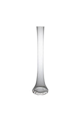 Large Trumpet Clear Stem Vase