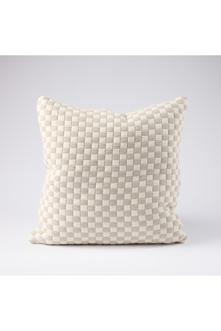 Gambit Cushion - White/Silver 50x50cm