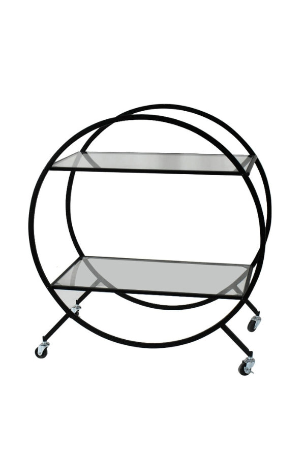 Deliah Bar Cart Black - Magpie Style